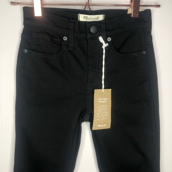 NWT Madewell 9” High-Rise Skinny Crop Black - Picture 2 of 8